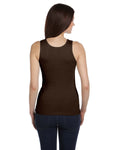 Women's 2x1 Rib Tank - Chocolate