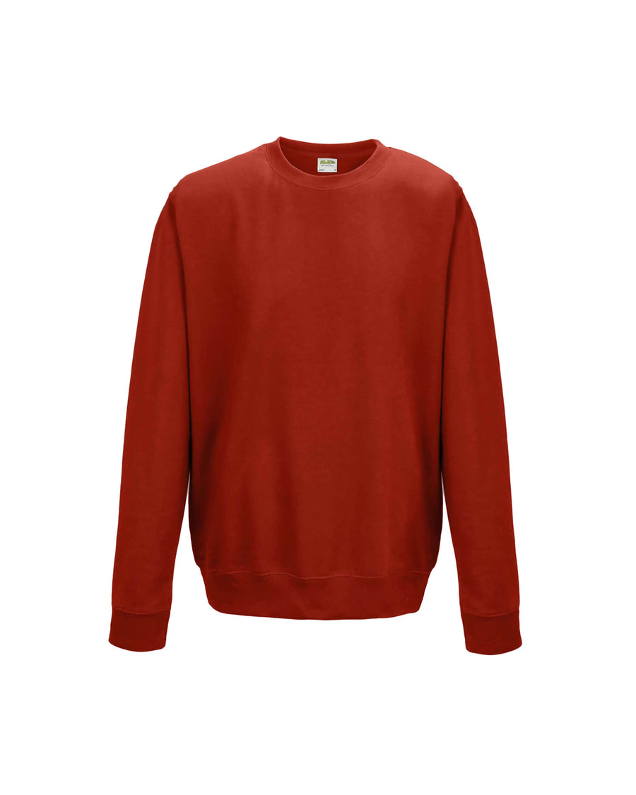 Unisex 80/20 Midweight College Crewneck Sweatshirt - Fire Red