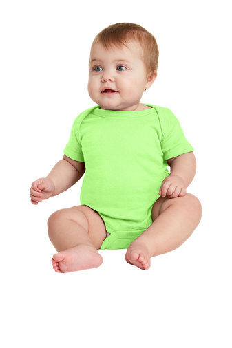 Infant Baby Rib Bodysuit - Key Lime