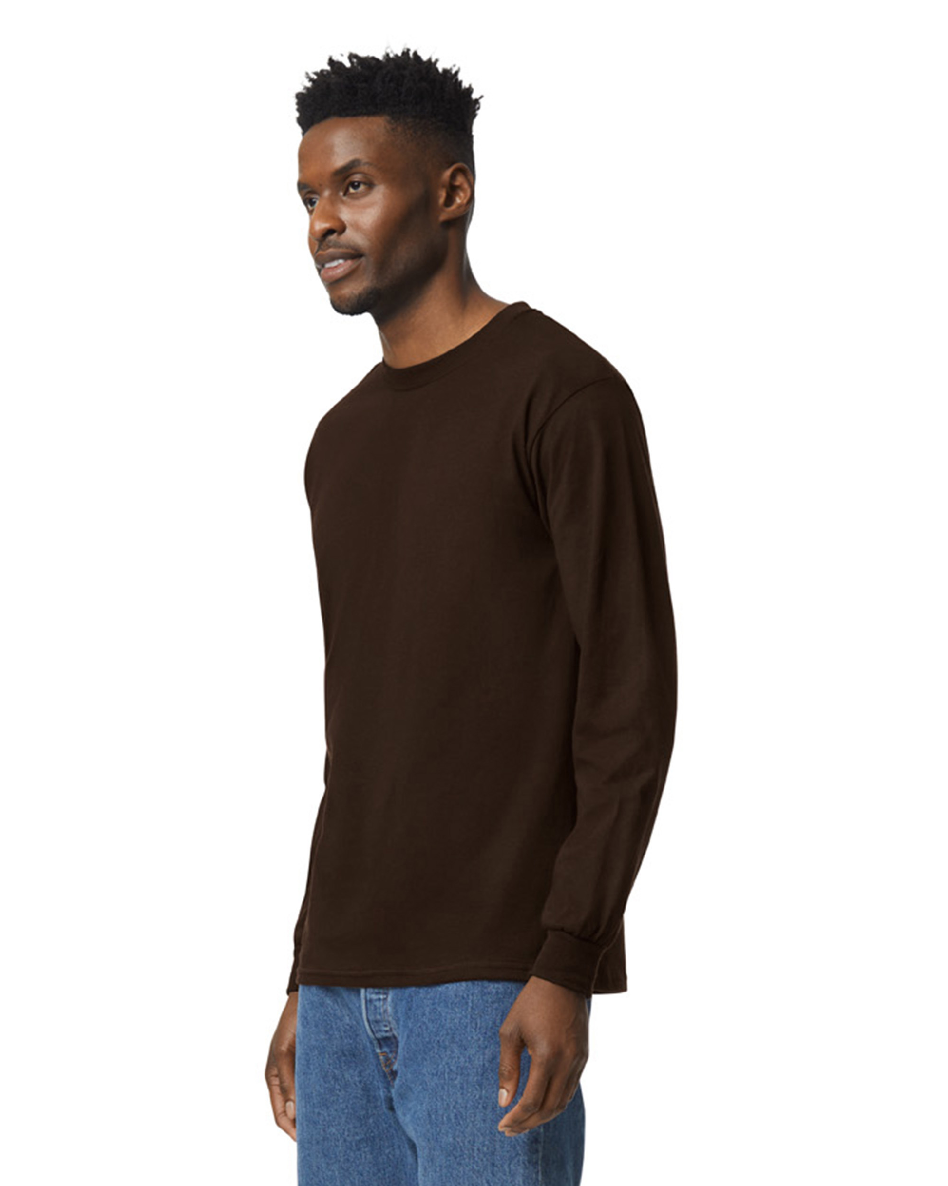 Unisex Ultra Cotton® Long-Sleeve T-Shirt - Dark Chocolate