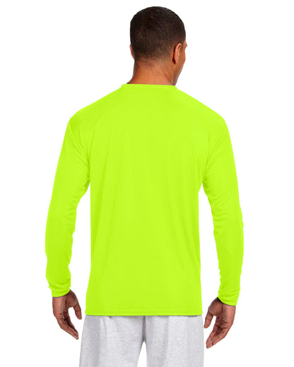 Men's Cooling Performance Long Sleeve T-Shirt - High Viz Safety Yellow
