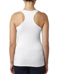 Women's Spandex Jersey Racerback Tank - White