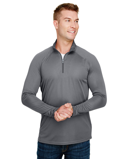 Unisex Daily Polyester 1/4 Zip - Graphite