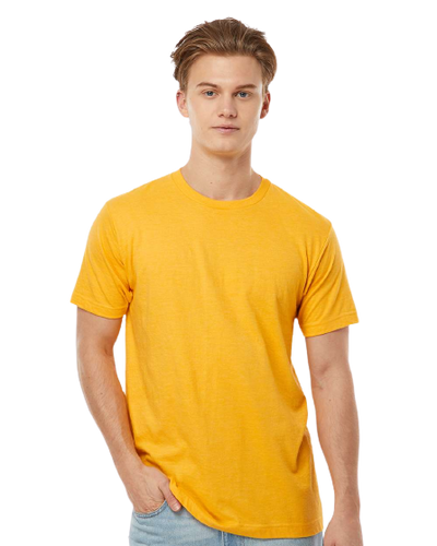 Unisex Fine Jersey Tee - Heather Mellow Yellow