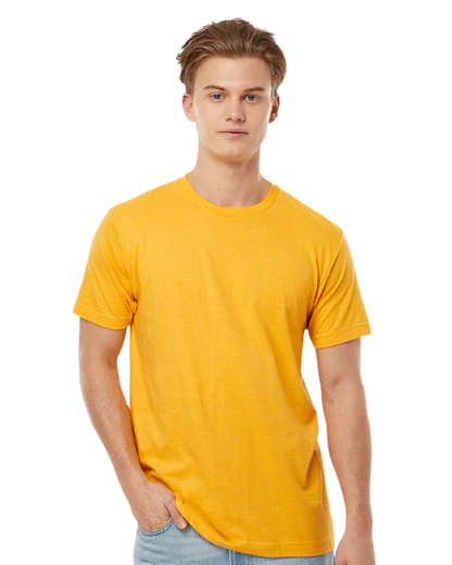 Unisex Fine Jersey Tee - Heather Mellow Yellow