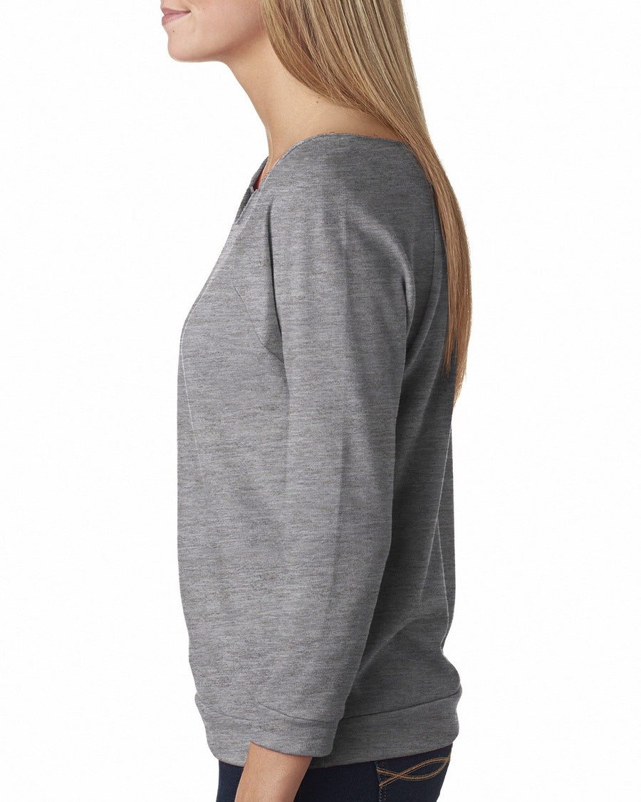 Women's French Terry 3/4-Sleeve Raglan - Heather Gray