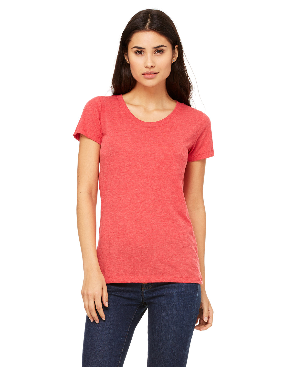 Women's Triblend Short-Sleeve T-Shirt - Light Red Triblend