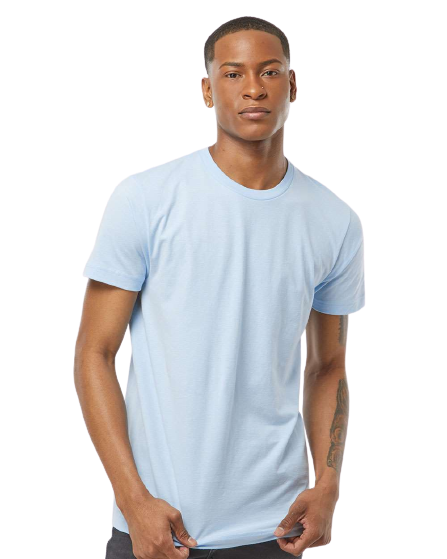 Unisex Fine Jersey Tee - Baby Blue