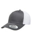 Yupoong 6606 - Unisex Retro Trucker Cap - Charcoal / White