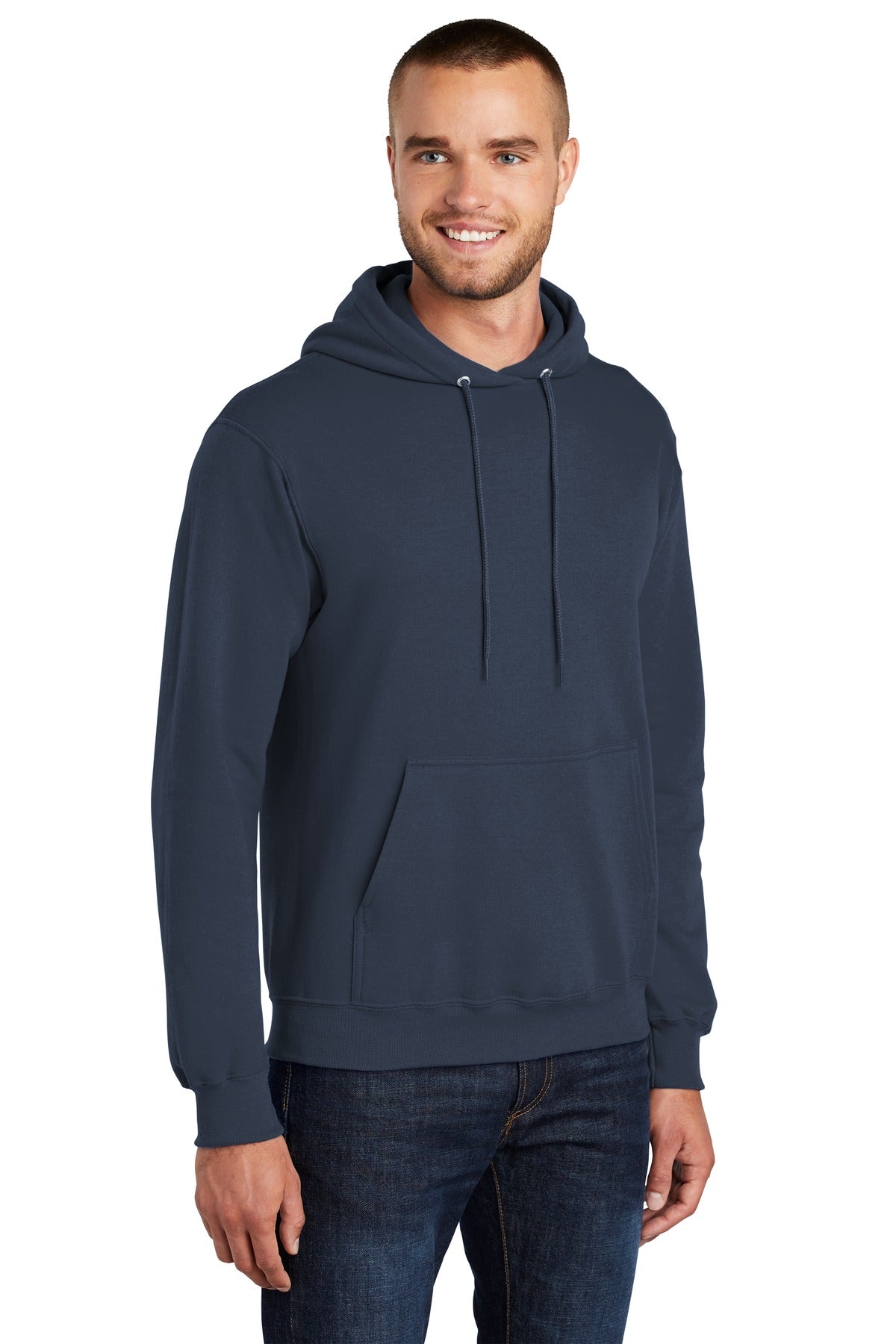 Unisex Tall Core Fleece Pullover Hoodie - Navy