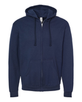 Unisex Fleece Zip Hoodie - Navy
