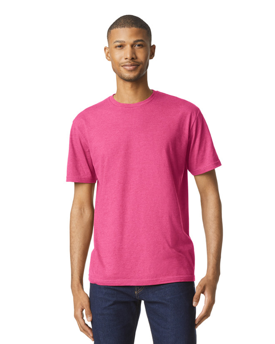 Unisex Softstyle CVC T-Shirt - Pink Lemonade Mist