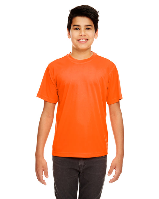 Youth Cool & Dry Sport Performance Interlock T-Shirt - Bright Orange