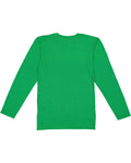 Forward Shoulder Long Sleeve Fine Jersey Tee - Vintage Green / Natural
