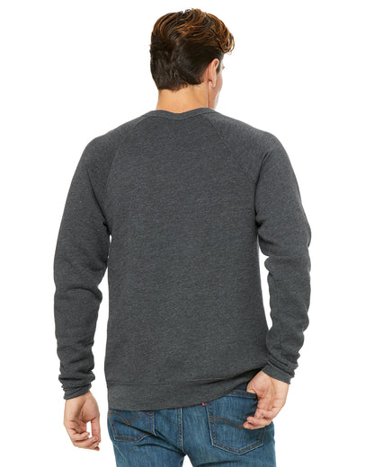 Unisex Sponge Fleece Raglan Sweatshirt - Heather Dark Gray