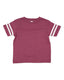 Rabbit Skins 3037 - Toddler Football T-Shirt - Vintage Burgundy / Blue White