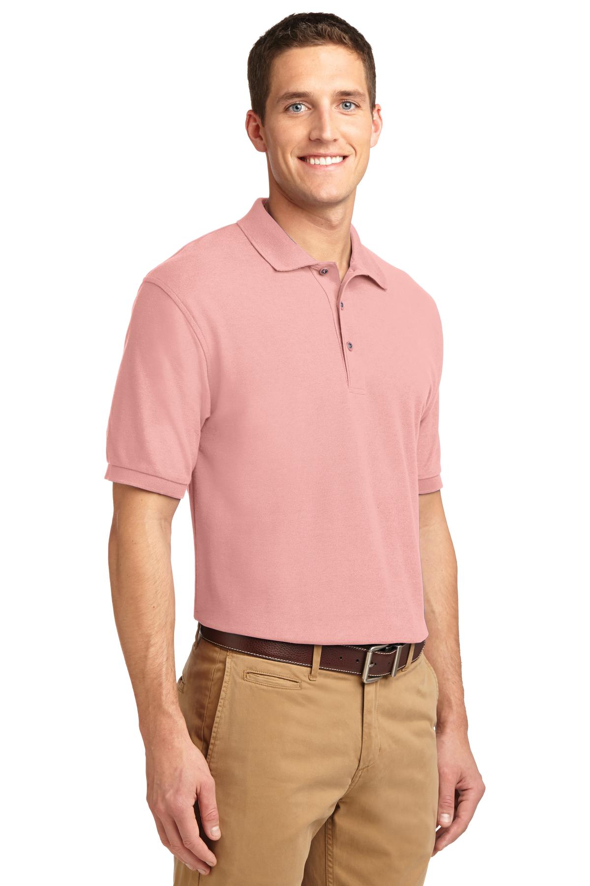 Unisex Silk Touch Polo - Light Pink