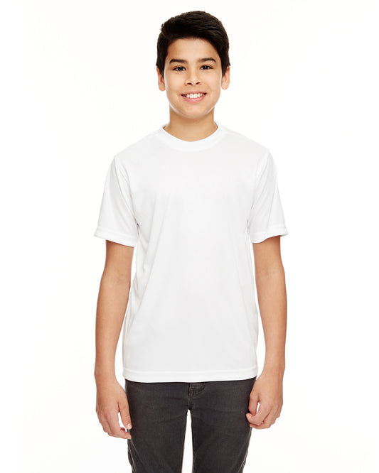 Youth Cool & Dry Basic Performance T-Shirt - White