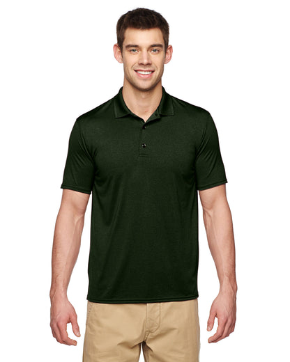 Unisex Performance® Jersey Polo - Marble Forest Green