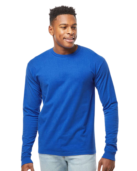 Unisex Heavyweight Long Sleeve Tee - Royal