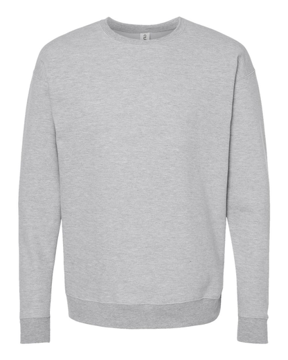 Unisex Fleece Crew - Heather Grey