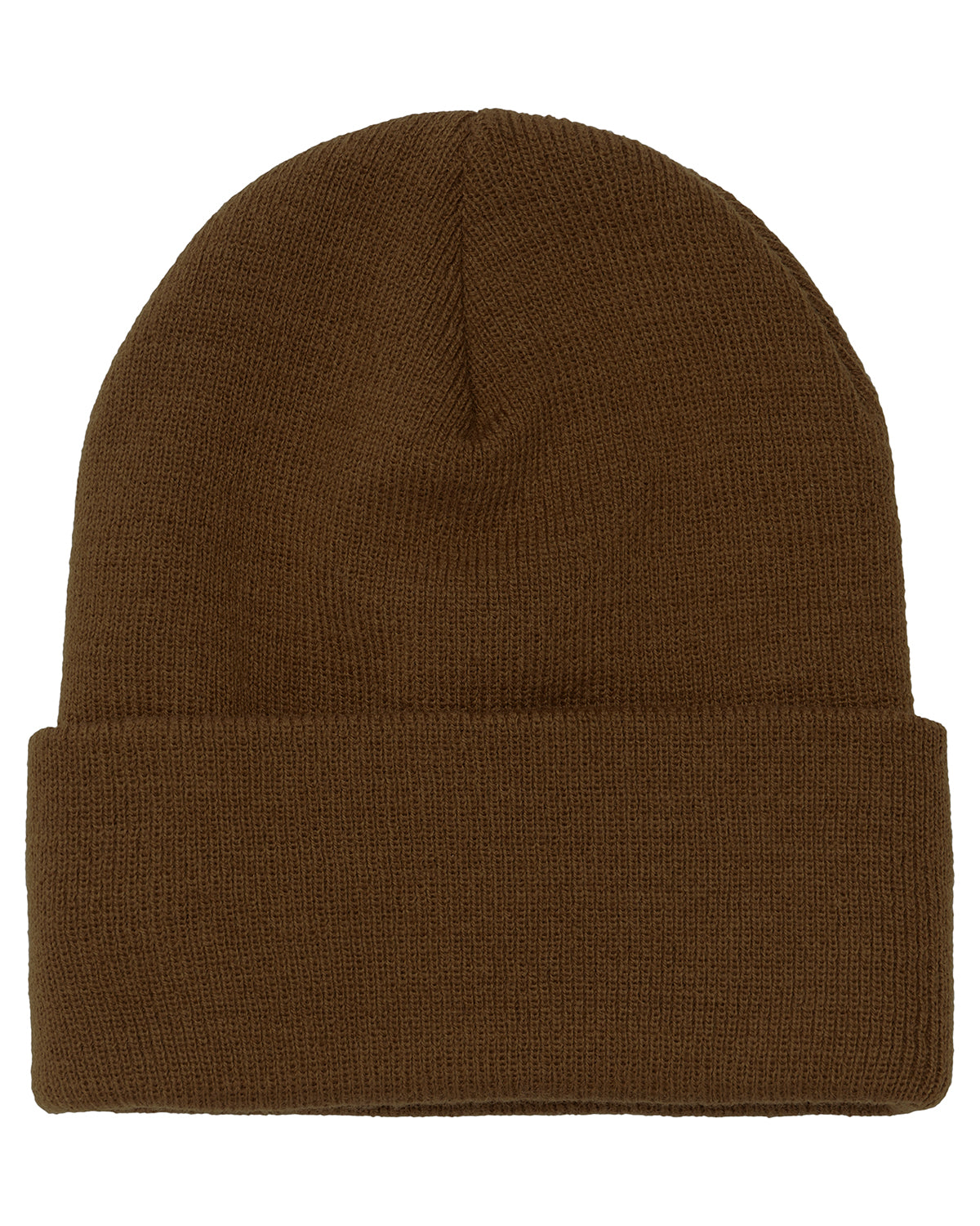 Unisex Cuffed Knit Beanie - Caramel
