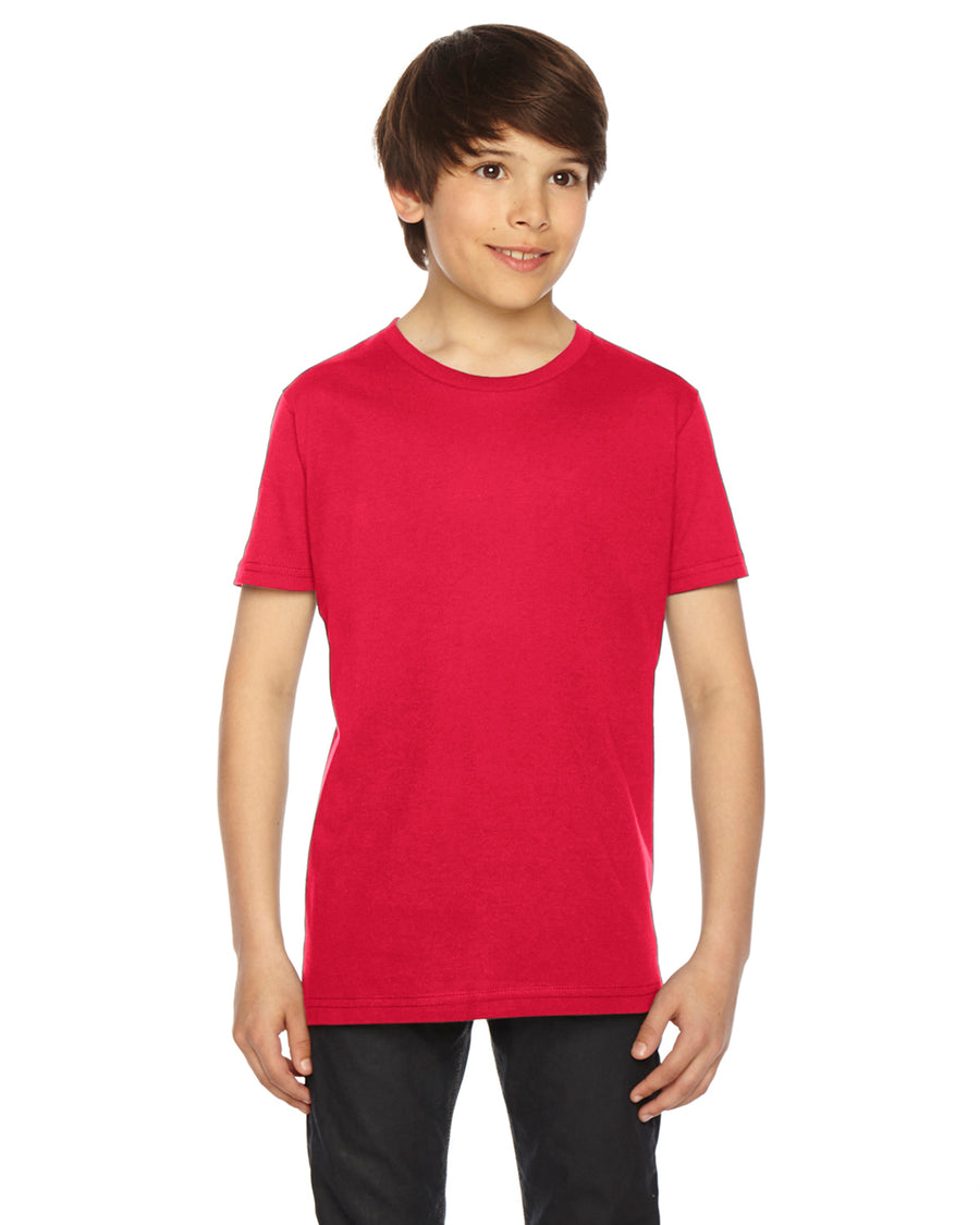 Youth Fine Jersey Short-Sleeve T-Shirt - Red