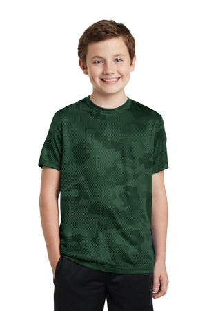 Youth CamoHex Tee - Forest Green