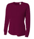 A4 NW3002 - Women's Long Sleeve Cooling Performance Crew Shirt - Maroon