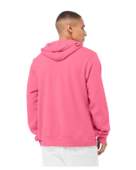 Unisex Sponge Fleece Pullover Hoodie - Heather Charity Pink
