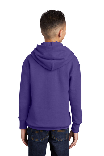 Youth Core Fleece Pullover Hoodie - Purple