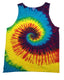 Tie-Dye CD3500 - Unisex 100% Cotton Tank Top - Reactive Rainbow