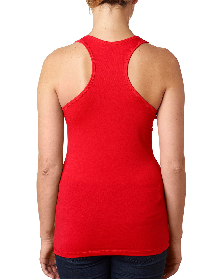 Women's Spandex Jersey Racerback Tank - Red
