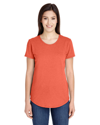 Women's Triblend T-Shirt - Heather Orange