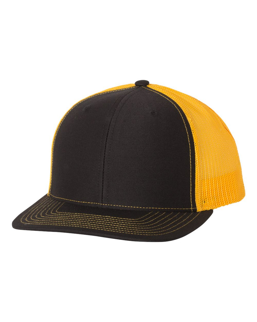Snapback Trucker Cap - Black / Gold