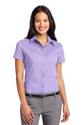 Women's Short Sleeve Easy Care Shirt - Bright Lavender