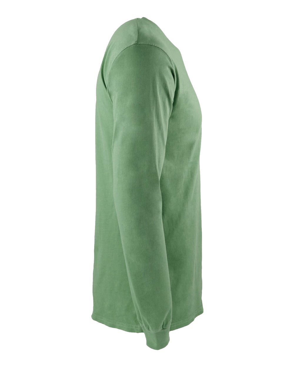 Unisex Inspired Dye Long-Sleeve Crew with Pocket - Clover