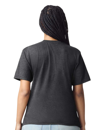 Unisex CVC T-Shirt - Heather Black