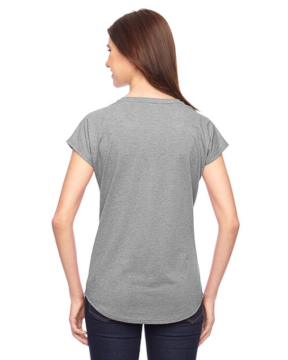 Women's Triblend V-Neck T-Shirt - Heather Gray