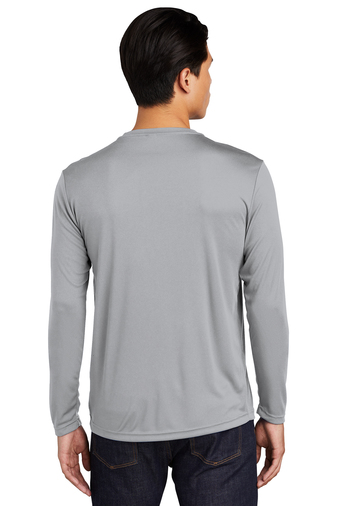Unisex Long Sleeve PosiCharge Competitor Tee - Silver