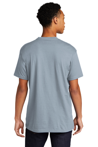Unisex Cotton T-Shirt - Stonewash Denim
