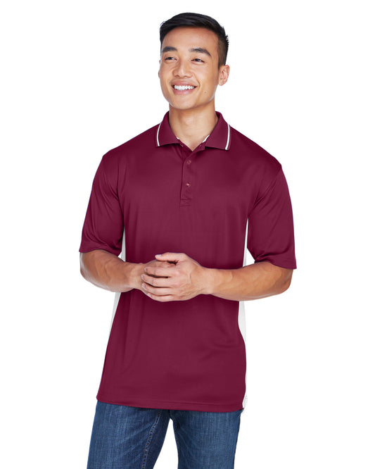 Men's Cool & Dry Sport Two-Tone Polo - Maroon / White