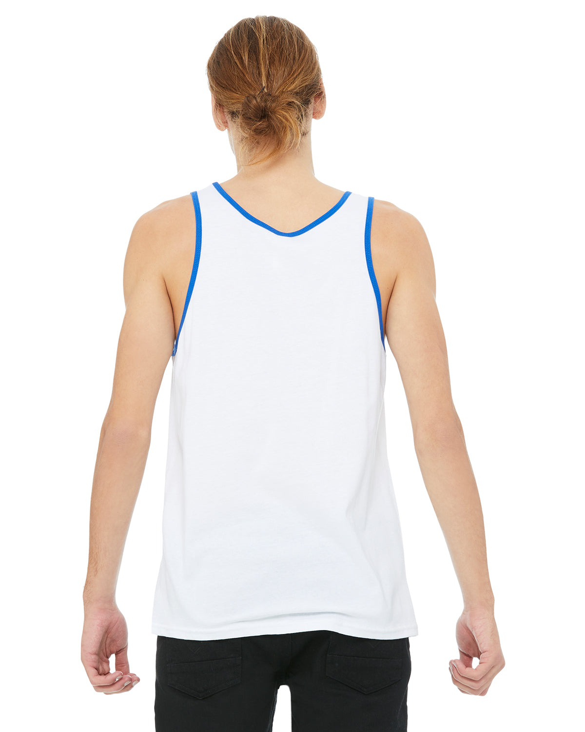 Unisex Jersey Tank - White / True Royal