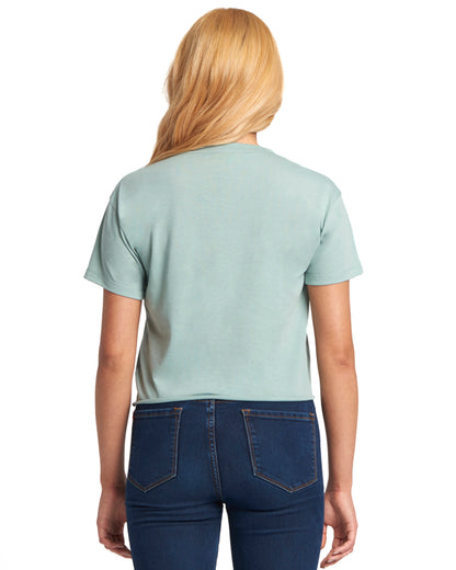 Women's Festival Cali Crop T-Shirt - Stonewash Green