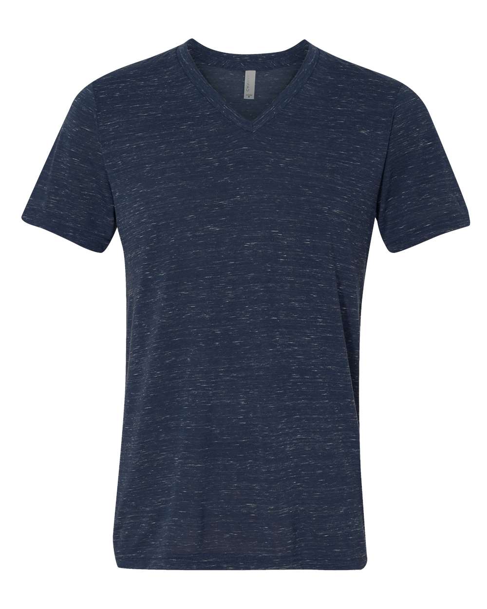 Unisex Jersey Short-Sleeve V-Neck T-Shirt - Navy Marble