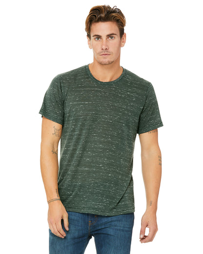 Unisex Poly-Cotton Short-Sleeve T-Shirt - Forest Marble