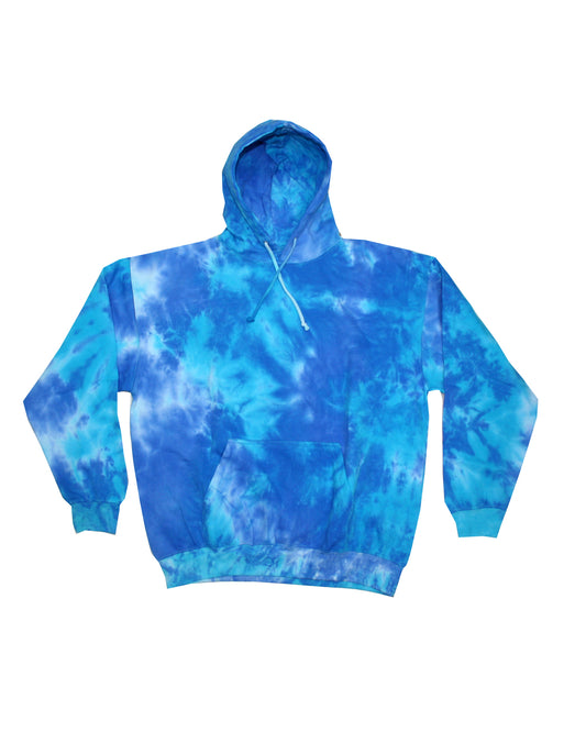 Youth Tie-Dyed Pullover Hoodie - Blue Mix