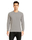 Next Level 6411 - Unisex Sueded Long-Sleeve Crew - Dark Heather Gray