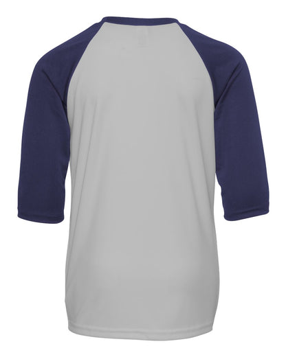 Youth Baseball T-Shirt - Sport Silver / Sport Navy
