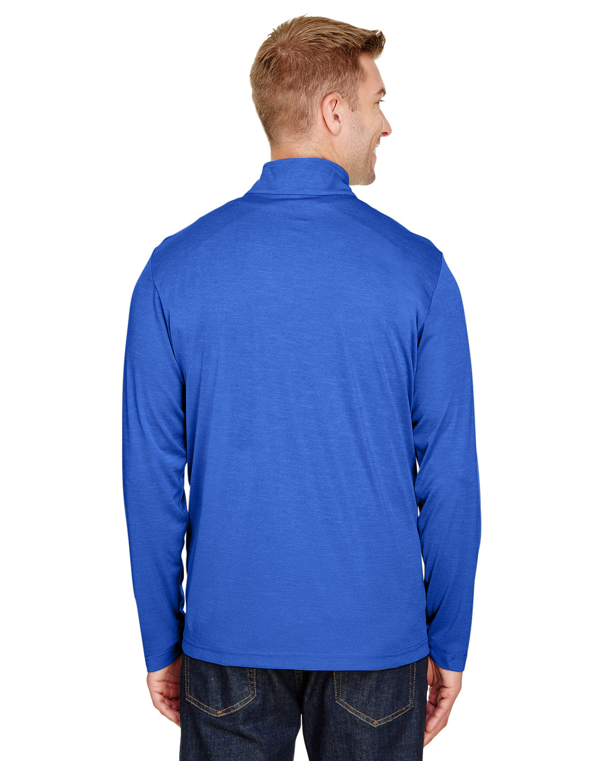 Men's Zone Sonic Heather Performance Quarter-Zip - Sport Royal Heather